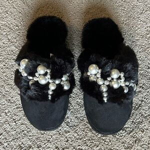 Pearl and Rhinestone embellished Houseslipper